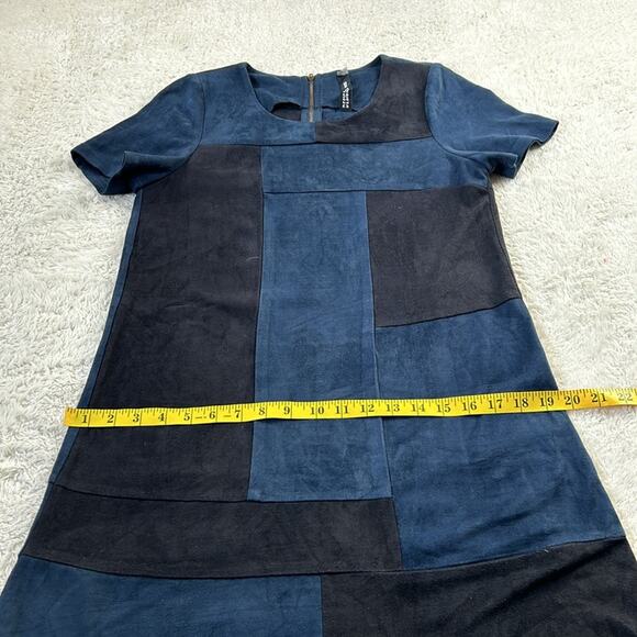 Design Lab Lord and Taylor faux suede mod drop waist dress, size med - Picture 7 of 11